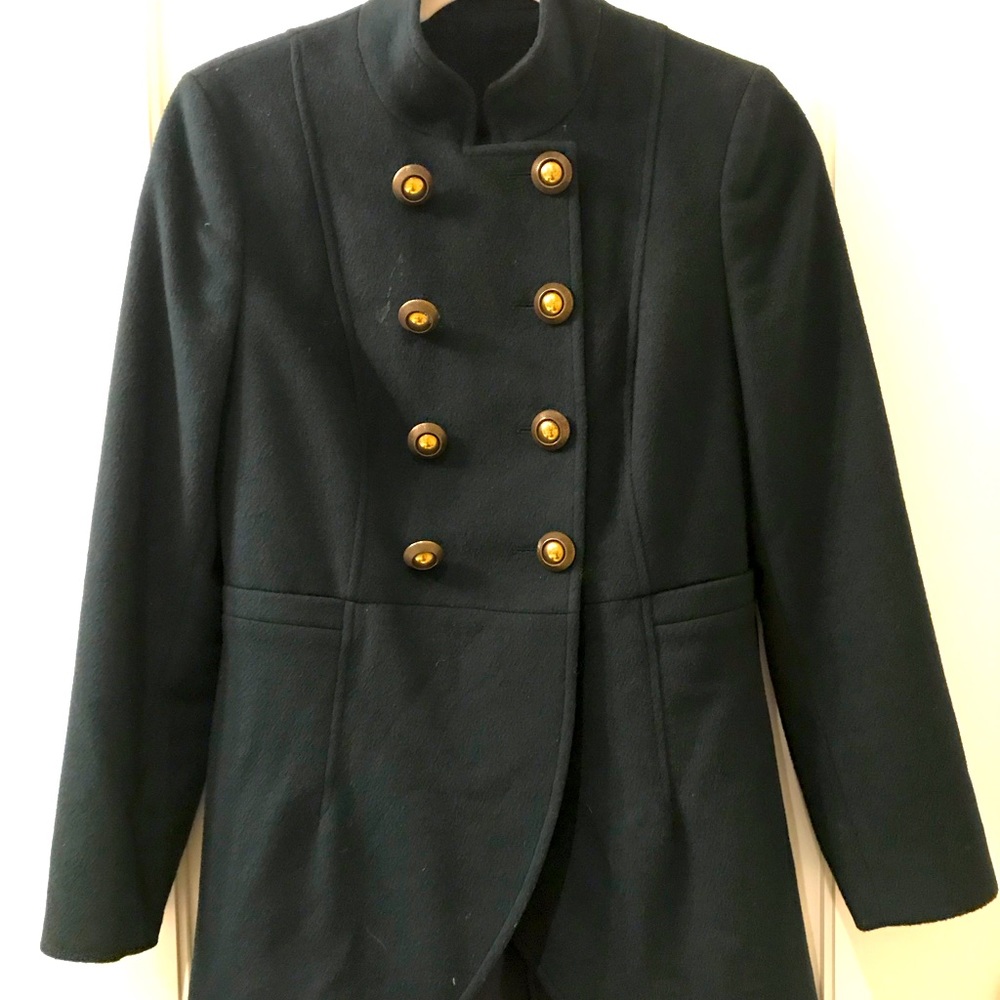 Green militar coat